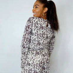 Entro Bridgette Printed Romper Rompers