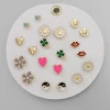 Golden Stella Multi Stud Earring Set - Stylish Jewelry for Women 2 Golden Stella Multi Stud Earring Set