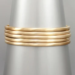Golden Stella Bangle Bracelet Set Jewelry