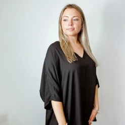 Adrienne Solid Cocoon Blouse