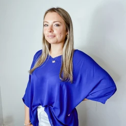 Adrienne Solid Cocoon Blouse