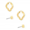 Kendra Scott Abbie Stud & Huggie Earrings Set Jewelry