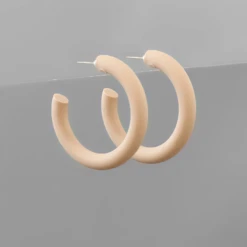 Golden Stella Jewelry Clay Open Hoops