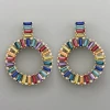 Golden Stella Jewelry Rainbow Stone Earrings