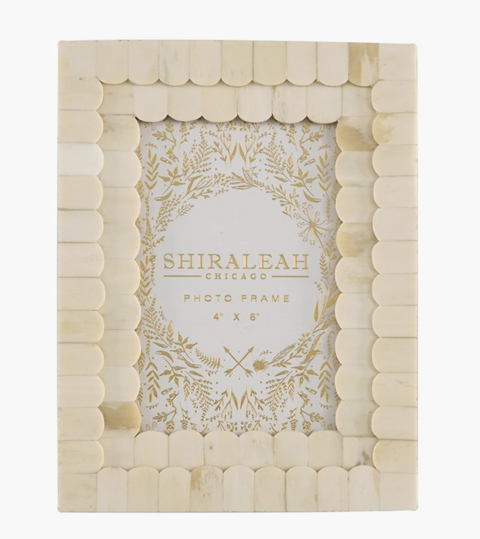 Shiraleah Mansour Scalloped Picture Frame - Elegant Lifestyle Gift for Home Decor 3 Shiraleah Mansour Scalloped Picture Frame Lifestyle