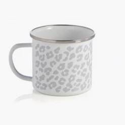 Shiraleah Leopard Print Enamel Mug - Stylish & Durable Lifestyle Gift 5 Shiraleah Leopard Print Enamel Mug Lifestyle
