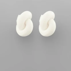 Golden Stella Clay Knot Earrings