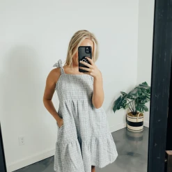 &Merci Nantucket Gingham Babydoll Dress