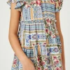 Hayden Tween Patchwork Smocked Top Swank Tween