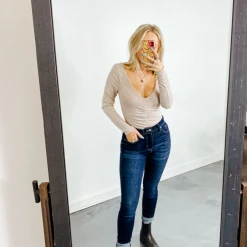 Peach Love Cara Long Sleeve Bodysuit