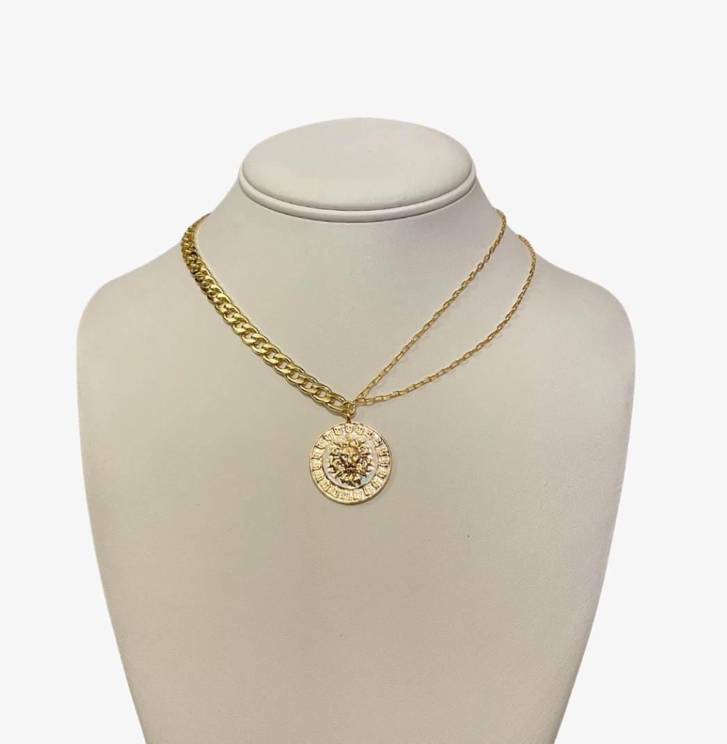 Jewels By Jessica JBJ Asymmetric Coin Necklace - Unique Gold-Tone Jewelry for Women 3 Jewels By Jessica JBJ | Asymmetric Coin Necklace Jewelry