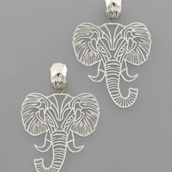 Golden Stella Elephant Cutout Earrings - Game Day Collection | Stylish Jewelry Accessories 9 Golden Stella Elephant Cutout Earrings Game Day Collection
