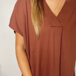 Entro Erin Knit V Neck Dress