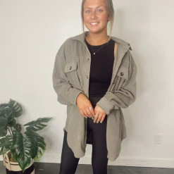 La Miel Sawyer Soft Fleece Button Up Jacket Tops