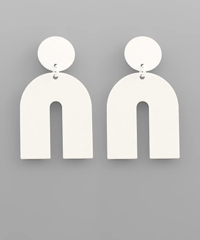 Golden Stella Classic Arch Earrings - Elegant Gold-Tone Hoop Earrings for Women 3 Golden Stella Classic Arch Earrings