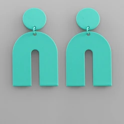 Golden Stella Classic Arch Earrings - Elegant Gold-Tone Hoop Earrings for Women 15 Golden Stella Classic Arch Earrings