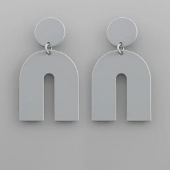 Golden Stella Classic Arch Earrings - Elegant Gold-Tone Hoop Earrings for Women 18 Golden Stella Classic Arch Earrings