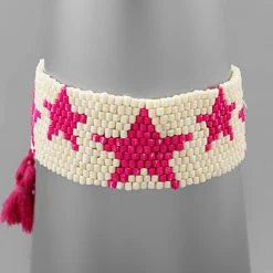 Golden Stella Jewelry Star Beaded Bracelet