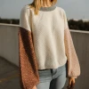 Entro Tops Brianna Colorblock Sweater