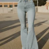 Vibrant Bottoms High Rise Super Flare Jeans