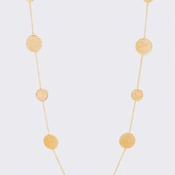 TRENDY Wholesale Long Medallion Charm Necklace