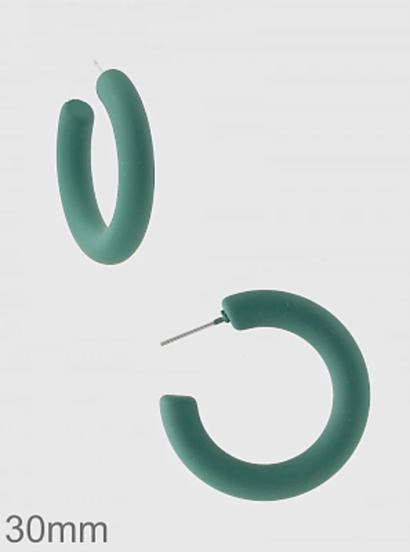 TRENDY Wholesale Clay Hoop Earrings - Lightweight Boho Jewelry for Women 3 TRENDY Wholesale Clay Hoop Earrings