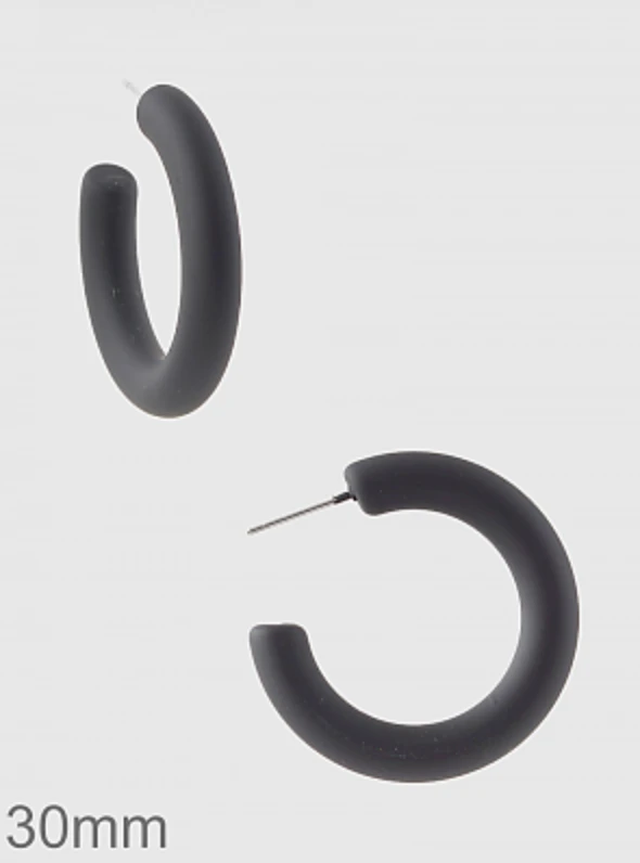 TRENDY Wholesale Clay Hoop Earrings - Lightweight Boho Jewelry for Women 6 TRENDY Wholesale Clay Hoop Earrings