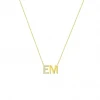 Sis Kiss Jewelry Classic Initials Necklace