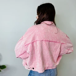 POL Gigi Cropped Corduroy Jacket