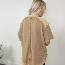 Entro Ashley Waffle Knit Top Tops