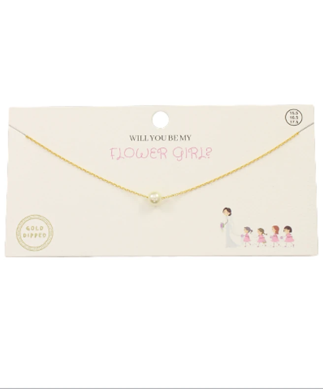 Golden Stella Jewelry Flower Girl Pearl Necklace - Elegant Pearl Necklace for Special Occasions 3 Golden Stella Jewelry Flower Girl Pearl Necklace