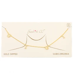Golden Stella Dainty CZ Grandma Necklace Jewelry
