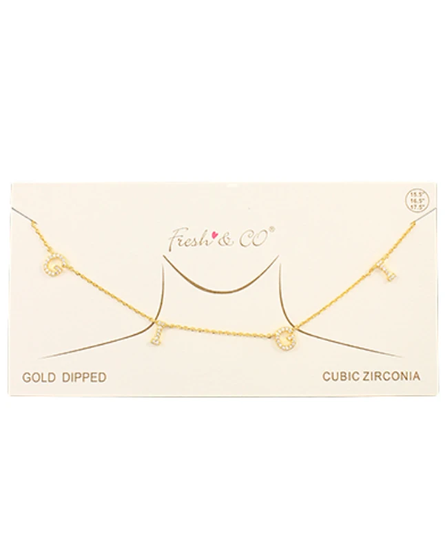 Golden Stella Dainty CZ Grandma Necklace - Elegant Jewelry for Women 3 Golden Stella Dainty CZ Grandma Necklace Jewelry
