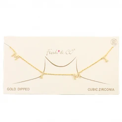 Golden Stella Dainty CZ Grandma Necklace - Elegant Jewelry for Women 10 Golden Stella Dainty CZ Grandma Necklace Jewelry