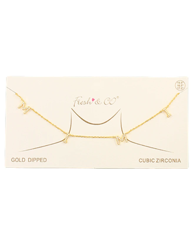 Golden Stella Dainty CZ Grandma Necklace - Elegant Jewelry for Women 5 Golden Stella Dainty CZ Grandma Necklace Jewelry