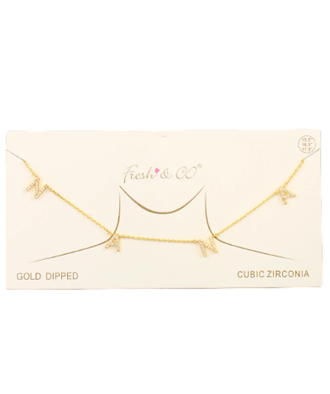 Golden Stella Dainty CZ Grandma Necklace - Elegant Jewelry for Women 7 Golden Stella Dainty CZ Grandma Necklace Jewelry