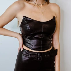 Do + Be Heidi Leather Top