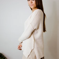 By Together Brooke V Neck Knit Sweater