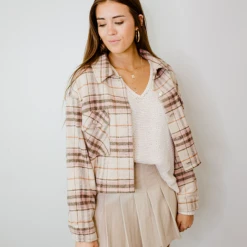 HYFVE Ginger Plaid Oversized Jacket
