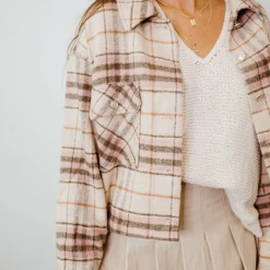 HYFVE Ginger Plaid Oversized Jacket