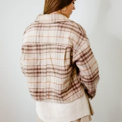 HYFVE Ginger Plaid Oversized Jacket
