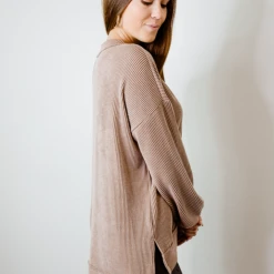 Fantastic Fawn Tops Good Times Ribbed Knit Pullover
