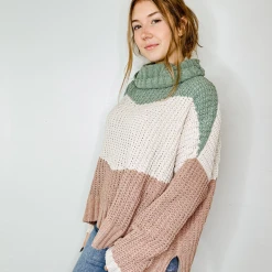 POL Tops Cozy Calling Cowl Neck Sweater