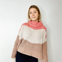 POL Tops Cozy Calling Cowl Neck Sweater