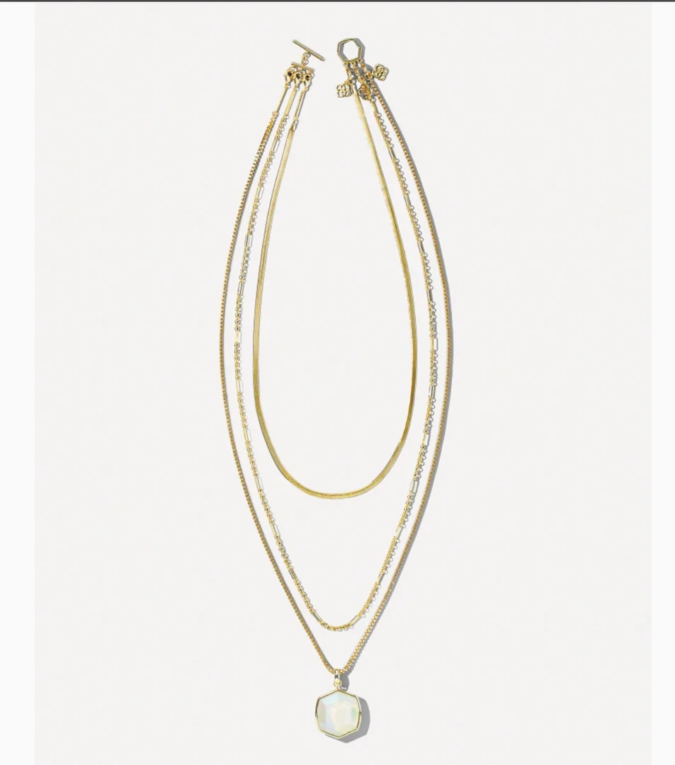 Kendra Scott Davis Chain Triple Strand Necklace | Elegant Layered Jewelry for Women 3 Kendra Scott Jewelry Davis Chain Triple Strand Necklace