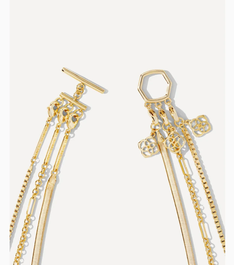 Kendra Scott Davis Chain Triple Strand Necklace | Elegant Layered Jewelry for Women 4 Kendra Scott Jewelry Davis Chain Triple Strand Necklace