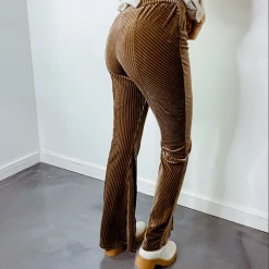 &Merci Brittany Velour Flare Pants Bottoms