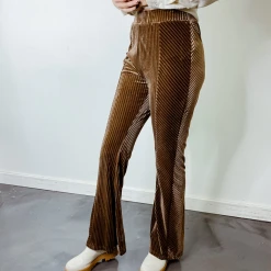 &Merci Brittany Velour Flare Pants Bottoms