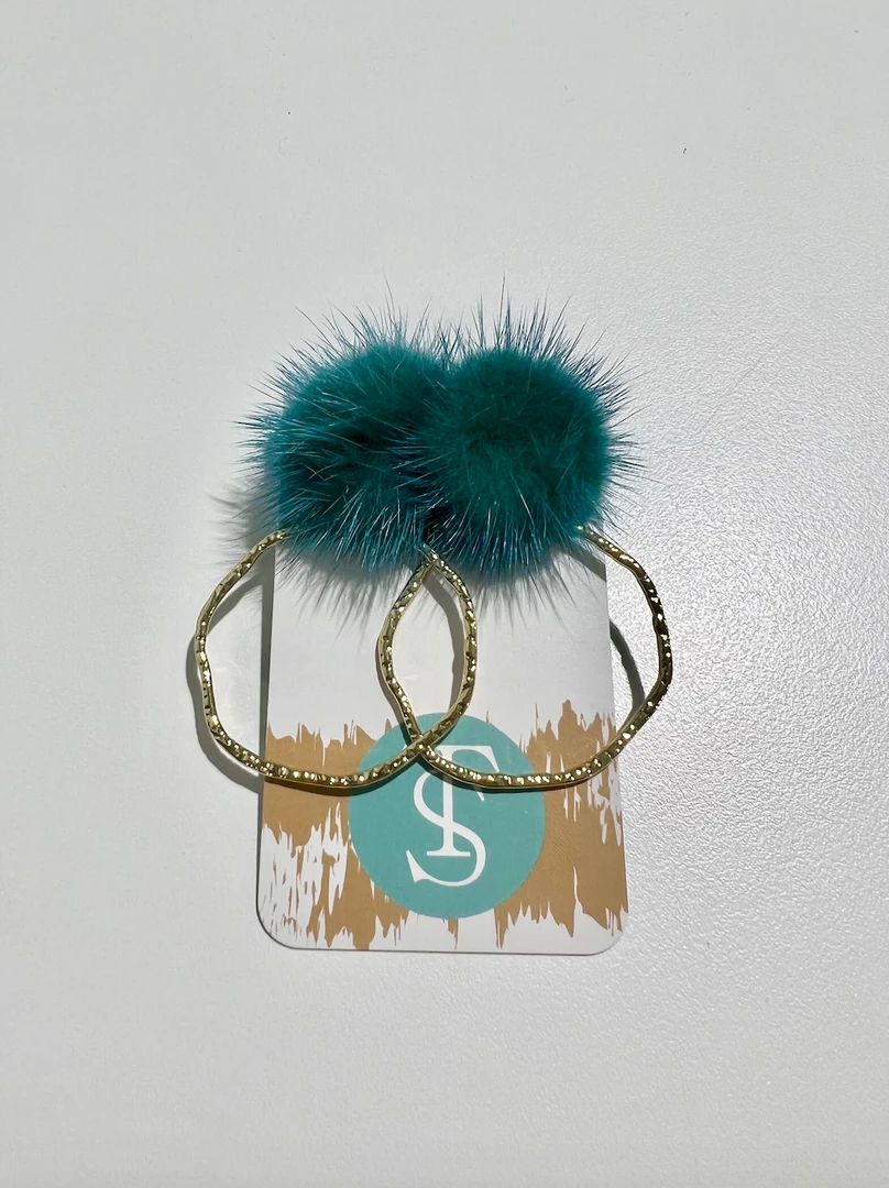 Taylor Shaye Designs Puff Top Hoops - Stylish Gold-Plated Earrings for Women 4 Taylor Shaye Designs Puff Top Hoops