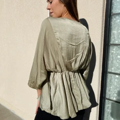 Glam Reese Kimono Sleeve Blouse Tops